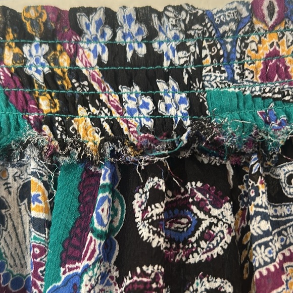 INTIMATELY FREE PEOPLE Sz XS STARSHINE SHEER PRINTED SMOCKED WAIST LOUNGE PANT - Picture 10 of 11